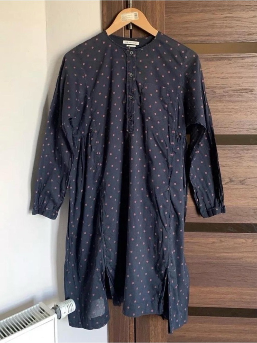 Isabel Marant Étoile Navy Dress with Pink Polka Dots